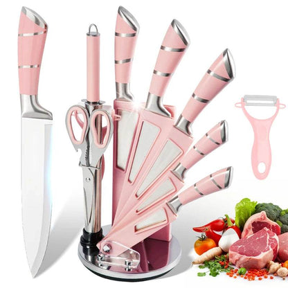 Kitchen Knife Set 9pcs Stainless Steel - Loft&Timber