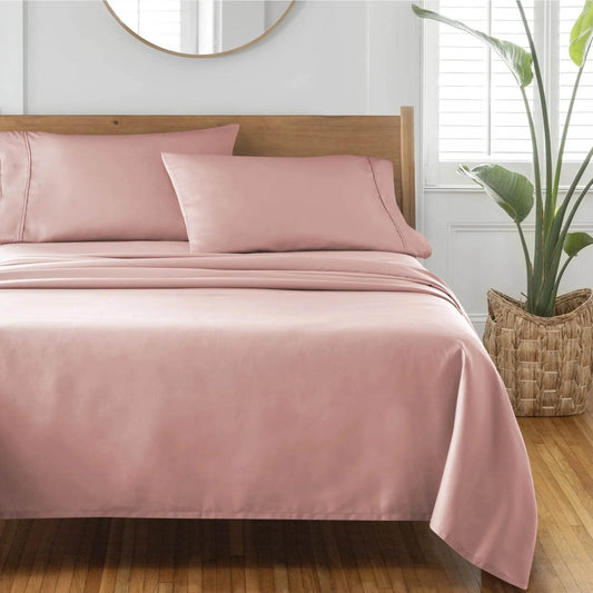 3-Piece Count Cotton Bed Sheet Set, Twin - Loft&Timber