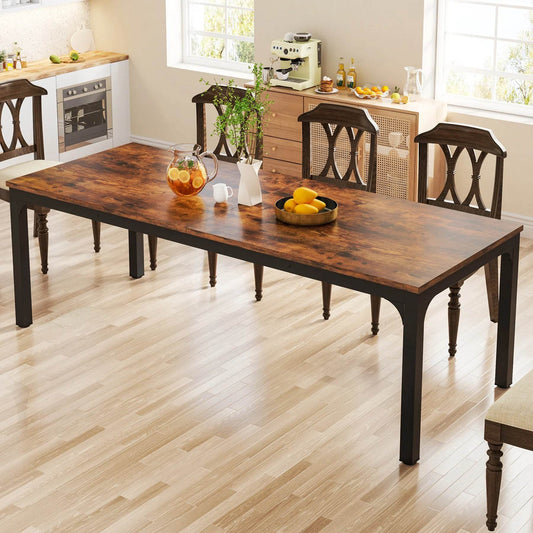 Tribesigns Dining Table for 6-8 People, 200cm - Loft&Timber