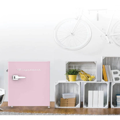 Retro Mini Refrigerator 1.6 Cu Ft Compact Fridge with Built in Bottle Opener