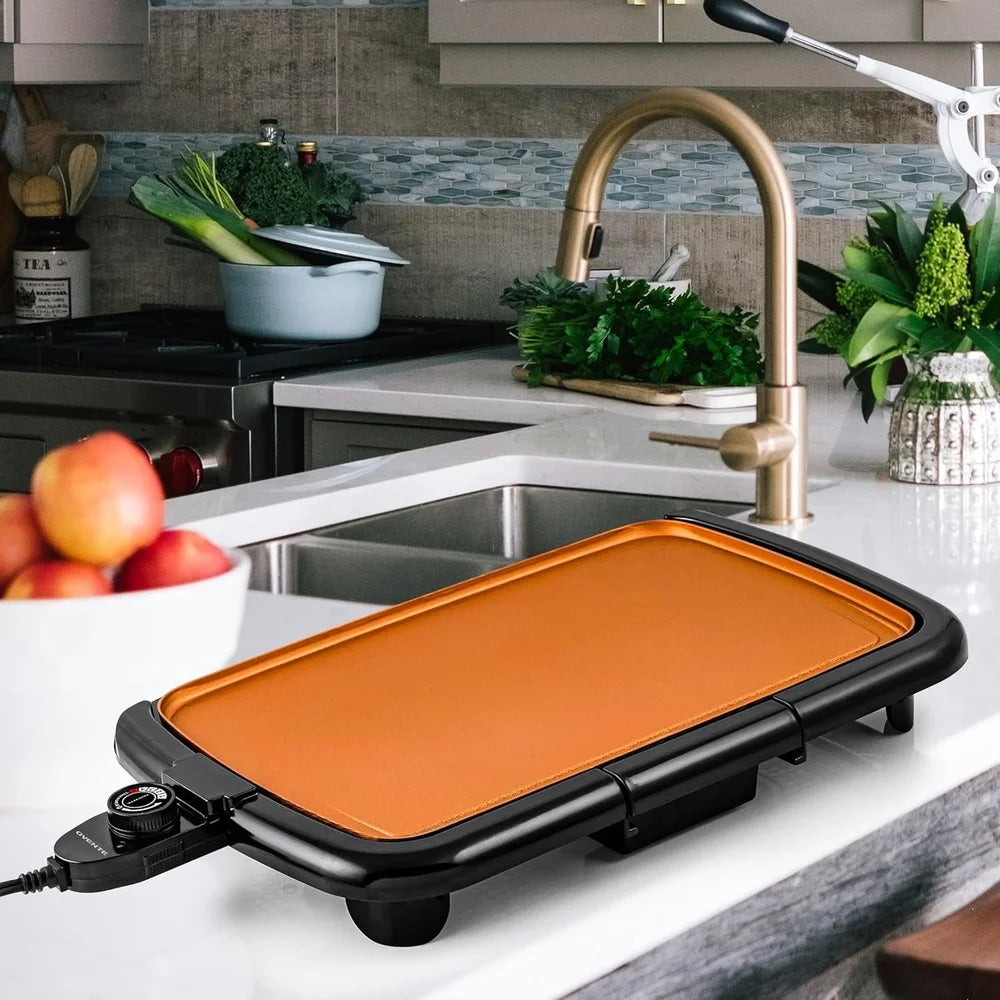 Electric Griddle Non-Stick Cooking Surface 16 x 10" - Loft&Timber