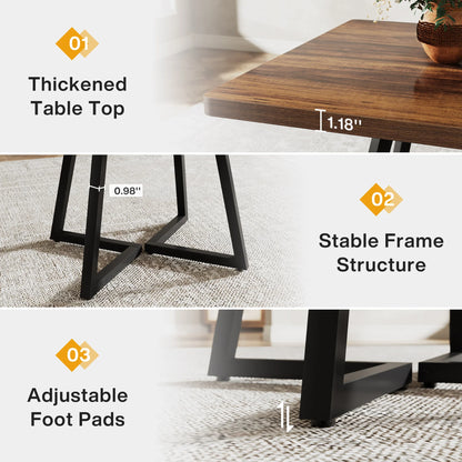 Tribesigns Square Dining Table for 4, 31.5" - Loft&Timber