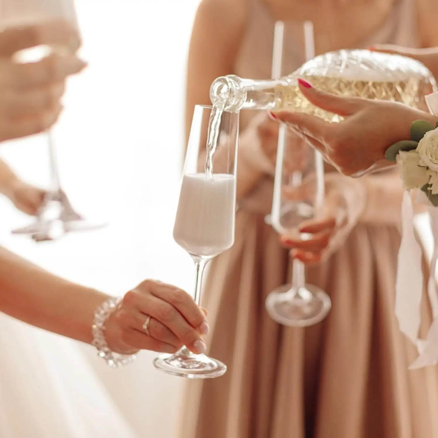 2 Pieces Luxury Crystal Champagne Flutes - Loft&Timber