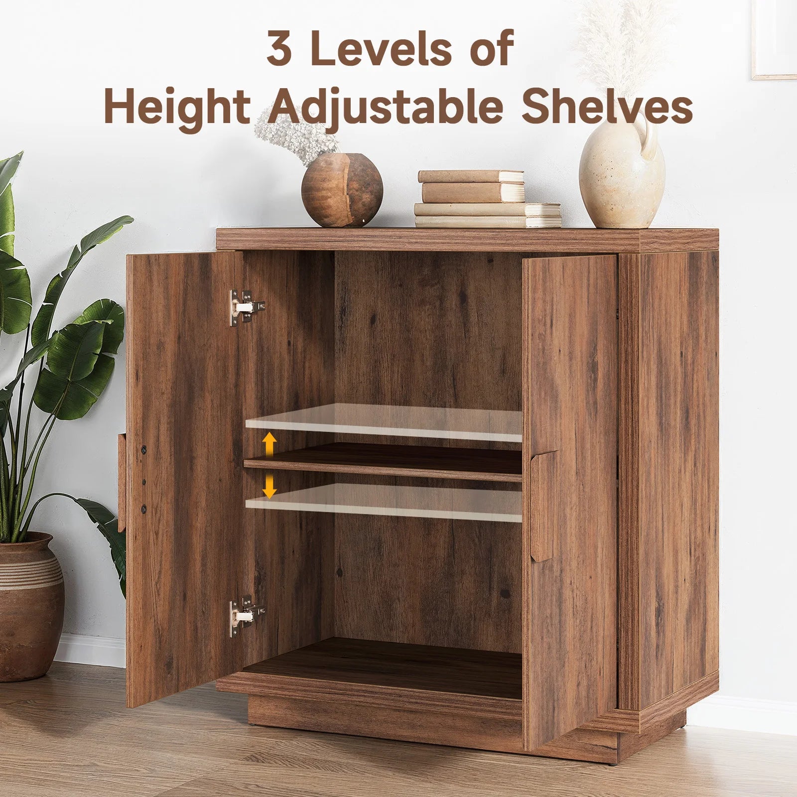32" Sideboard Buffet Cabinet with Adjustable Shelfs - Loft&Timber