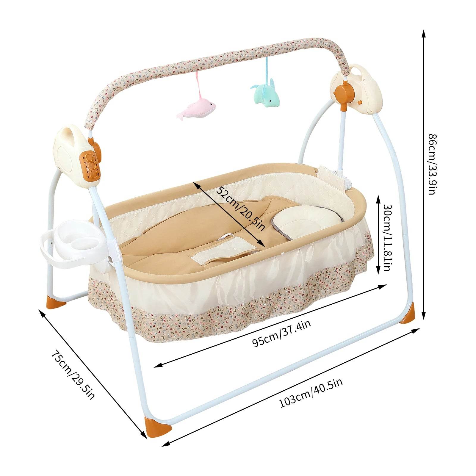 Foldable Electric Baby Cradle - Loft&Timber