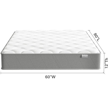 Queen Mattress, 12 Inch Hybrid Mattress in a Box, Colchones - Loft&Timber
