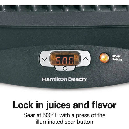 Hamilton Beach Steak Lover's Electric Indoor Searing Grill - Loft&Timber