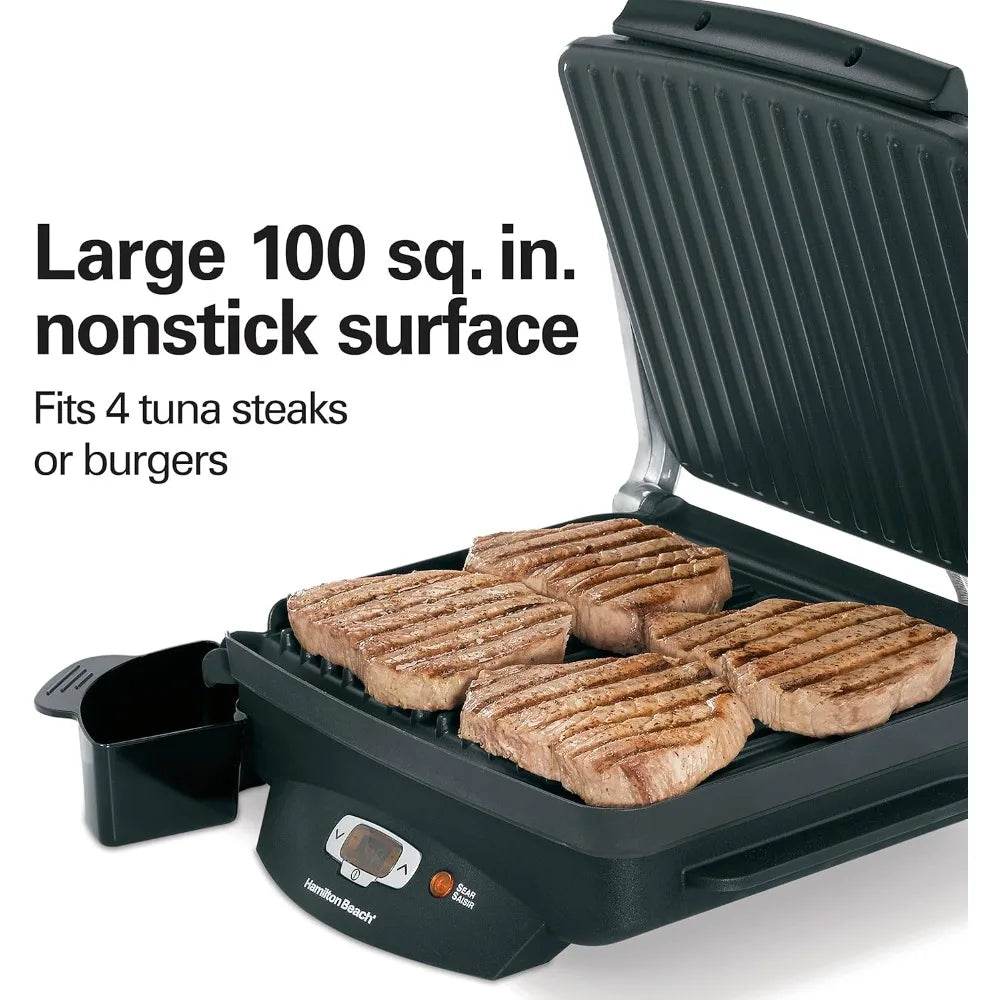 Hamilton Beach Steak Lover's Electric Indoor Searing Grill - Loft&Timber