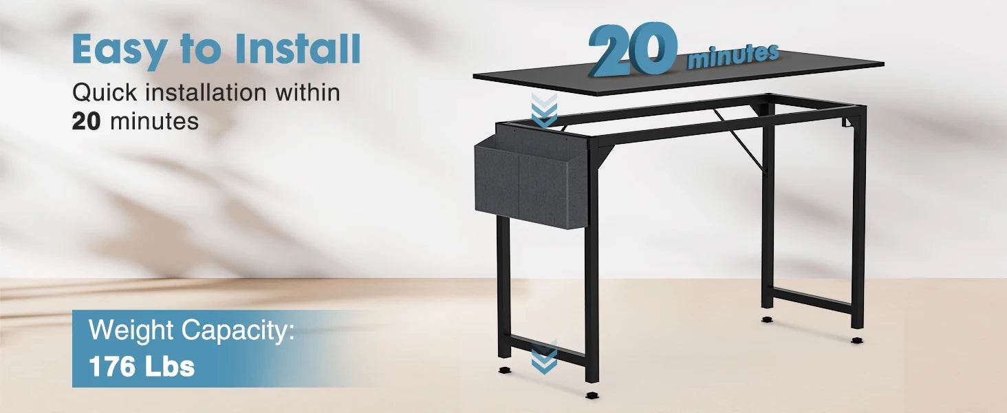 JHK Computer Desk - Loft&Timber