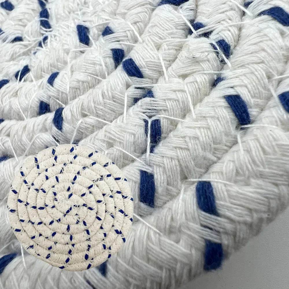 Handmade Woven Cotton Coasters - Set of 8 - Loft&Timber