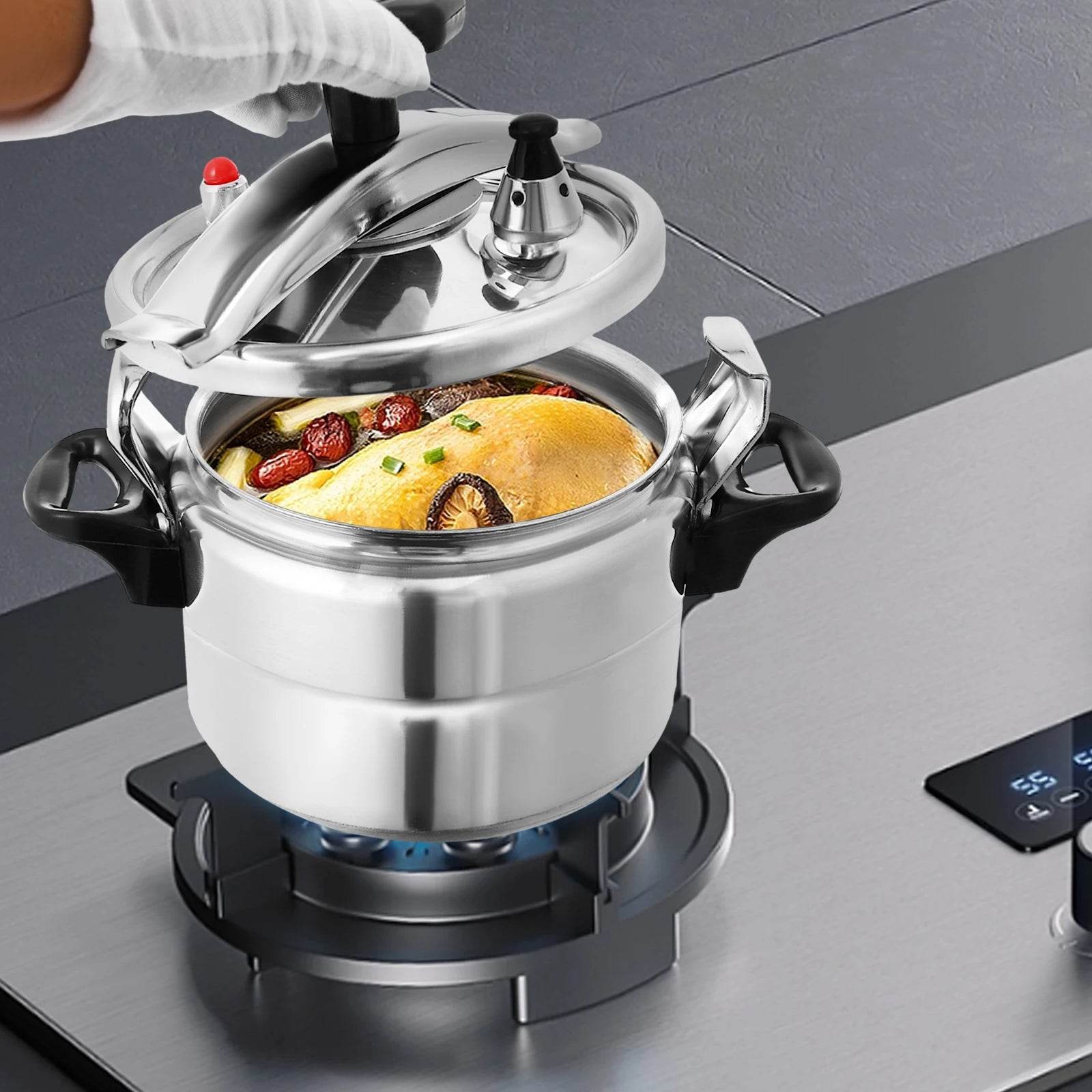 Silver Aluminum Alloy and Silicone High Pressure Pot - Loft&Timber