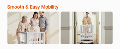 11-In-1 Convertible Mini Cradle to Full Size Crib - Loft&Timber