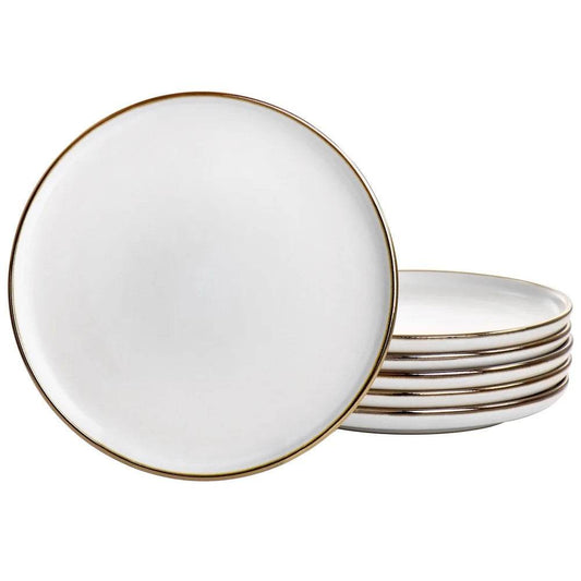 Ceramic Salad Plate Round Rustic Dinnerware