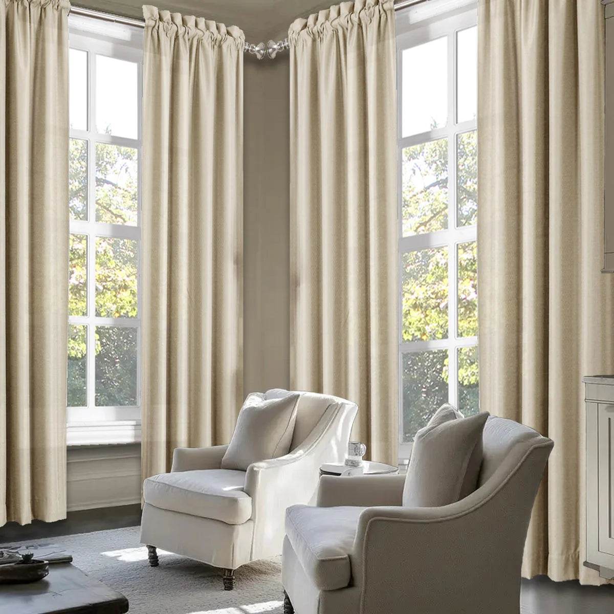 4pcs Light Filtering Curtains - Loft&Timber