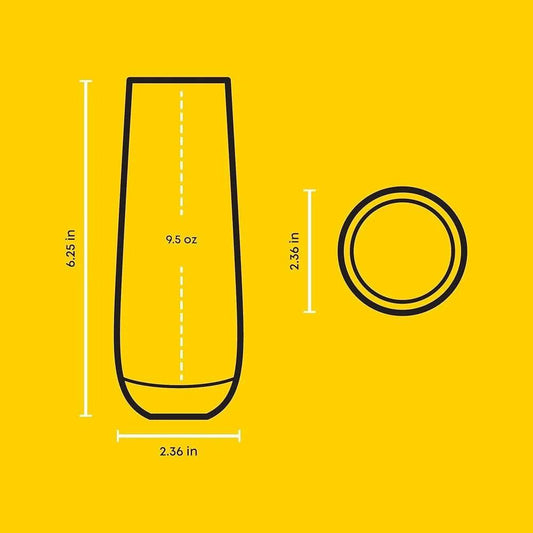 Colorful Champagne glass set of 6 - Loft&Timber