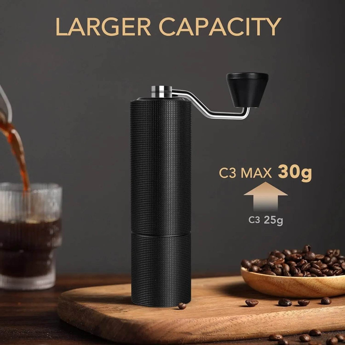 Manual Coffee Grinder Capacity 30g - Loft&Timber