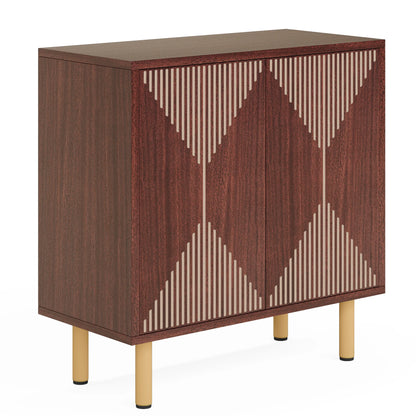 59" Tribesigns Modern Natural Storage Cabinet; Freestanding Floor Cabinet - Loft&Timber
