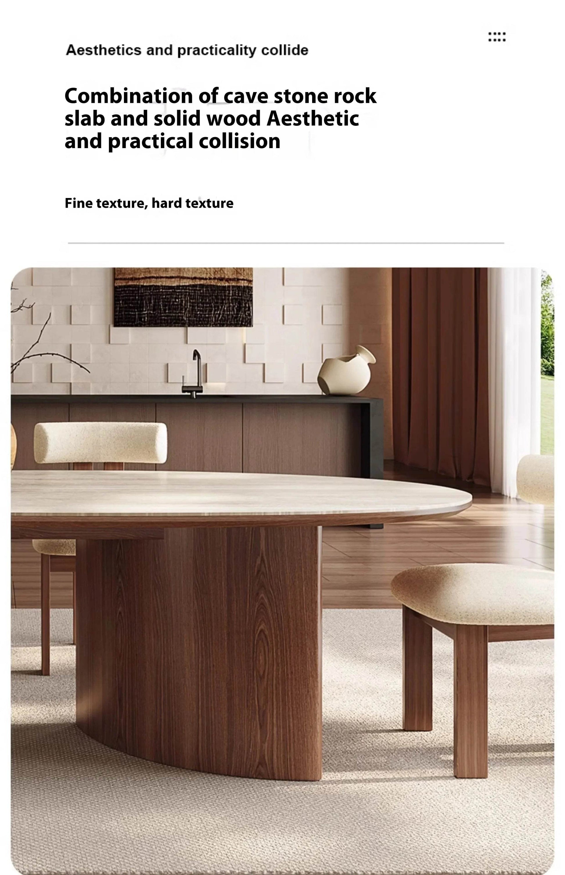 Center Dining Table Wood Table &/Or 6 Elegant Oval - Loft&Timber