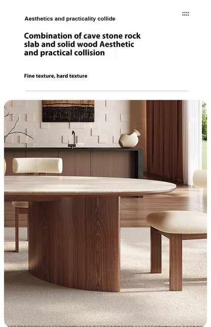 Center Dining Table Wood Table &/Or 6 Elegant Oval - Loft&Timber