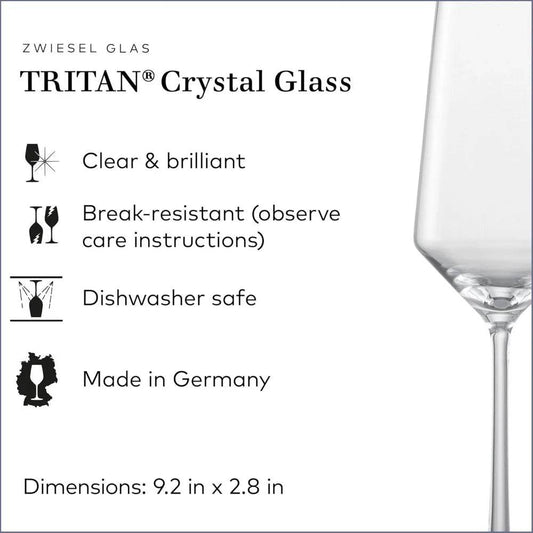 ZWIESEL GLAS Pure Collection Champagne Glasses Set - 6 Pack