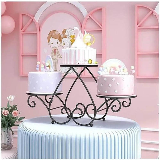3-Tier Cake Stand Metal Cake Stand - Loft&Timber