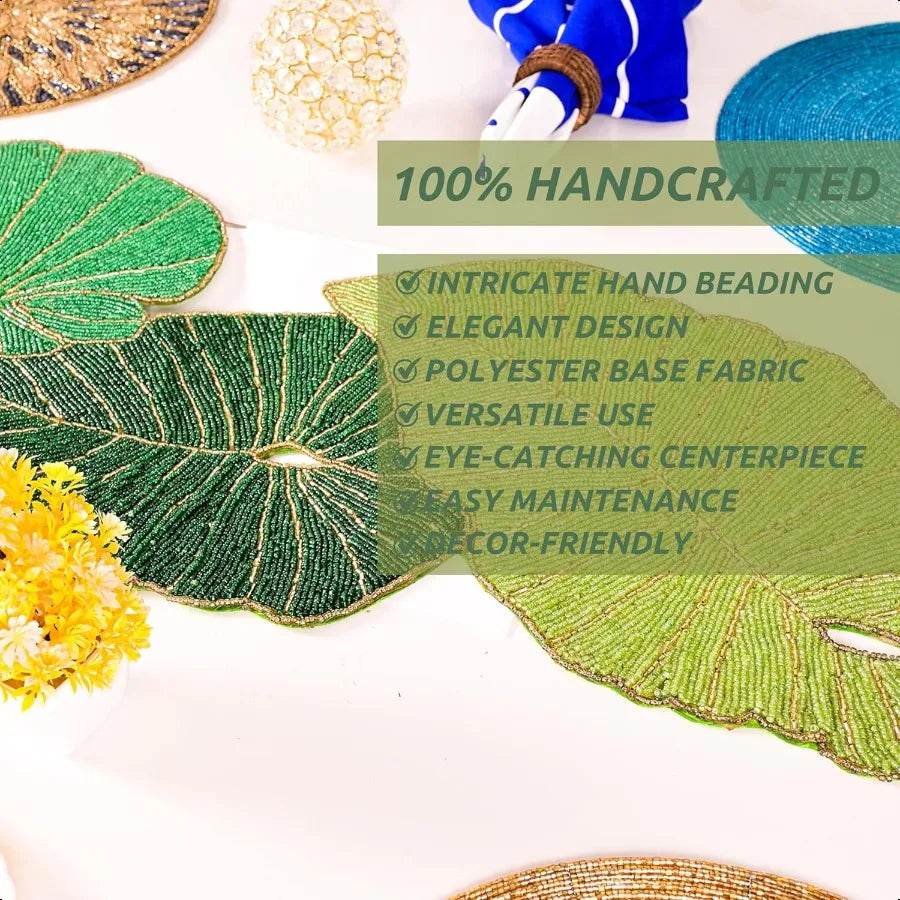 Luxury Beaded Table Runner 13x36 Inches - Loft&Timber