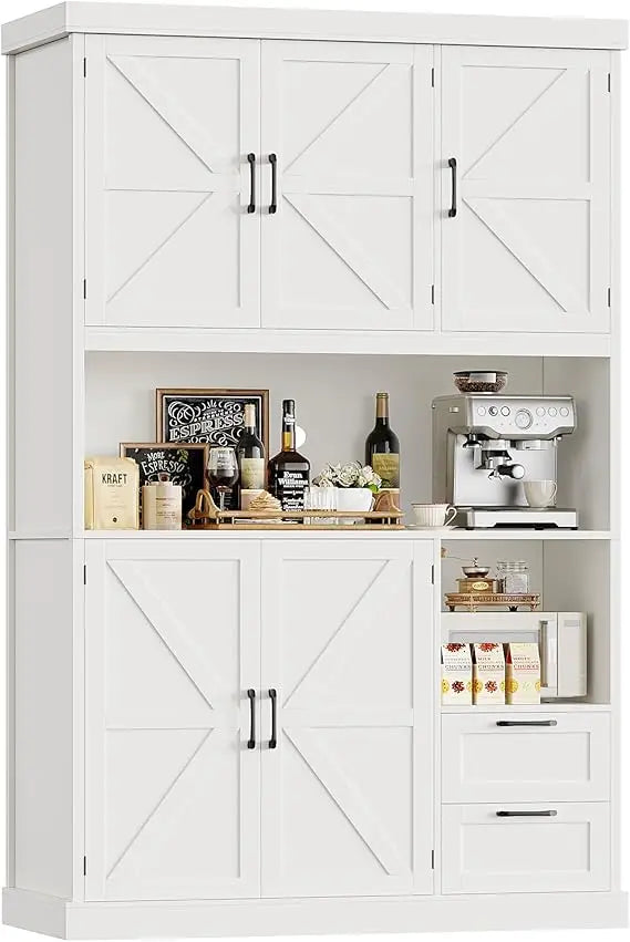 76" Tall Kitchen Pantry Storage Cabinet - Loft&Timber