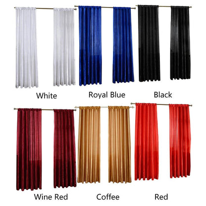 Modern Solid Satin Window Curtain - Loft&Timber