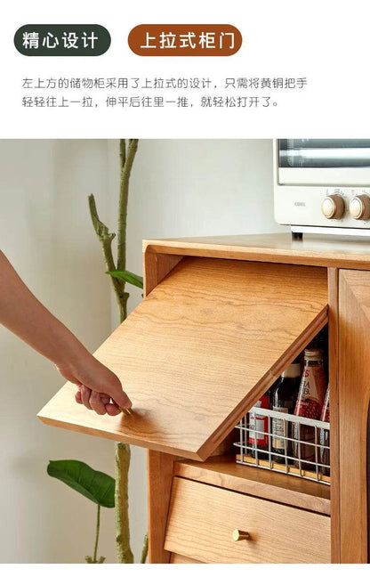 Japanese Vintage Solid Wood Sideboard - Loft&Timber