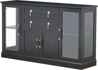 58'' Accent Buffet Credenza with 2 Glass Doors - Loft&Timber