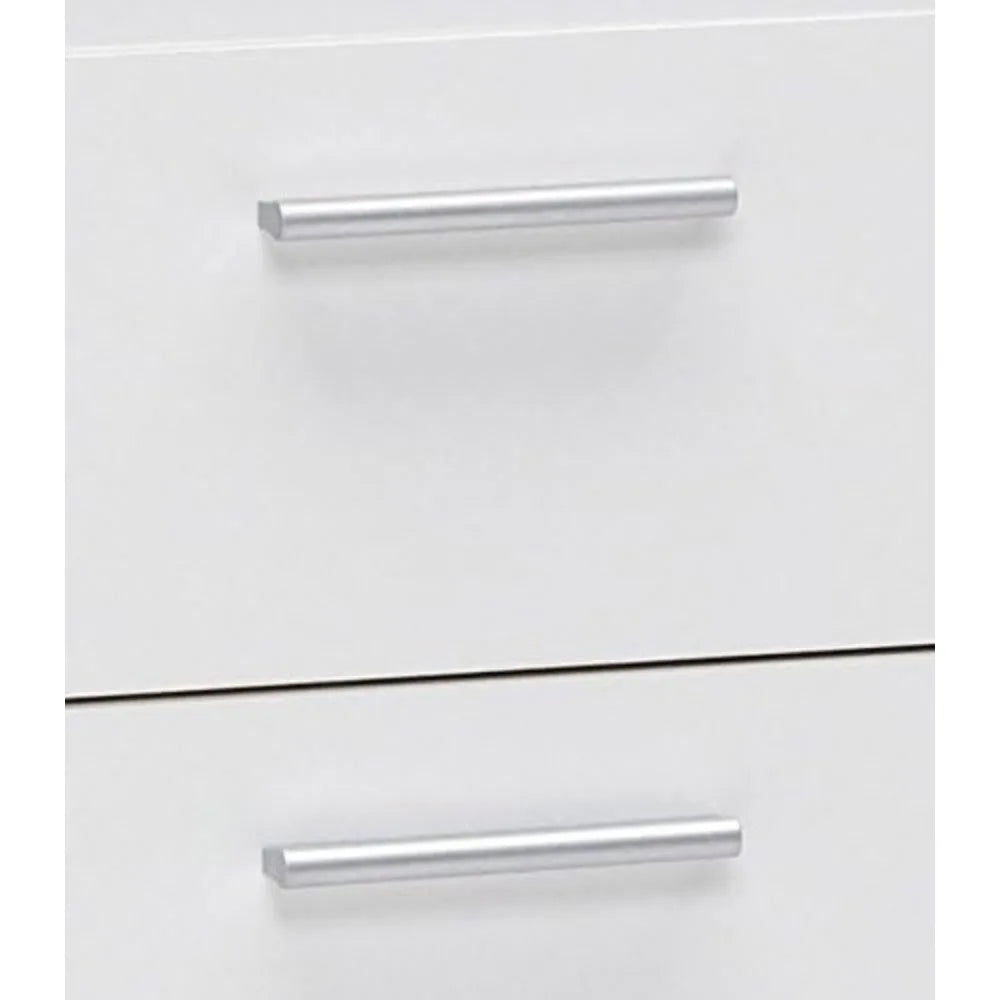 White Small Two-Drawer Nightstand by Tvilum