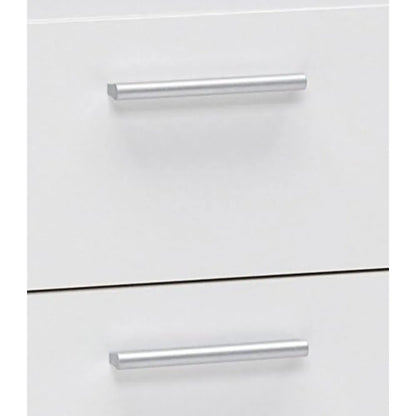 White Small Two-Drawer Nightstand by Tvilum