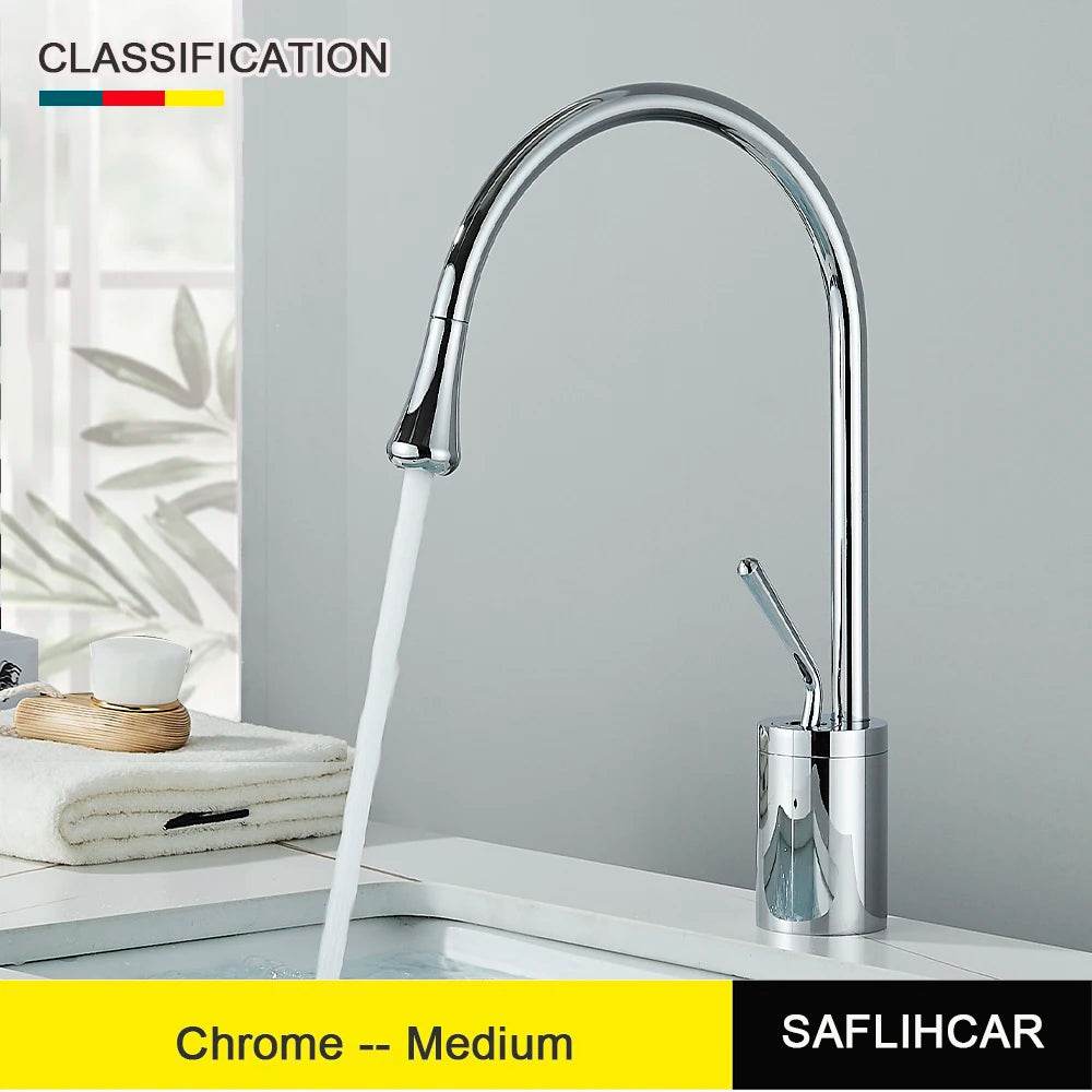 Brushed Gold Basin Faucet - Loft&Timber