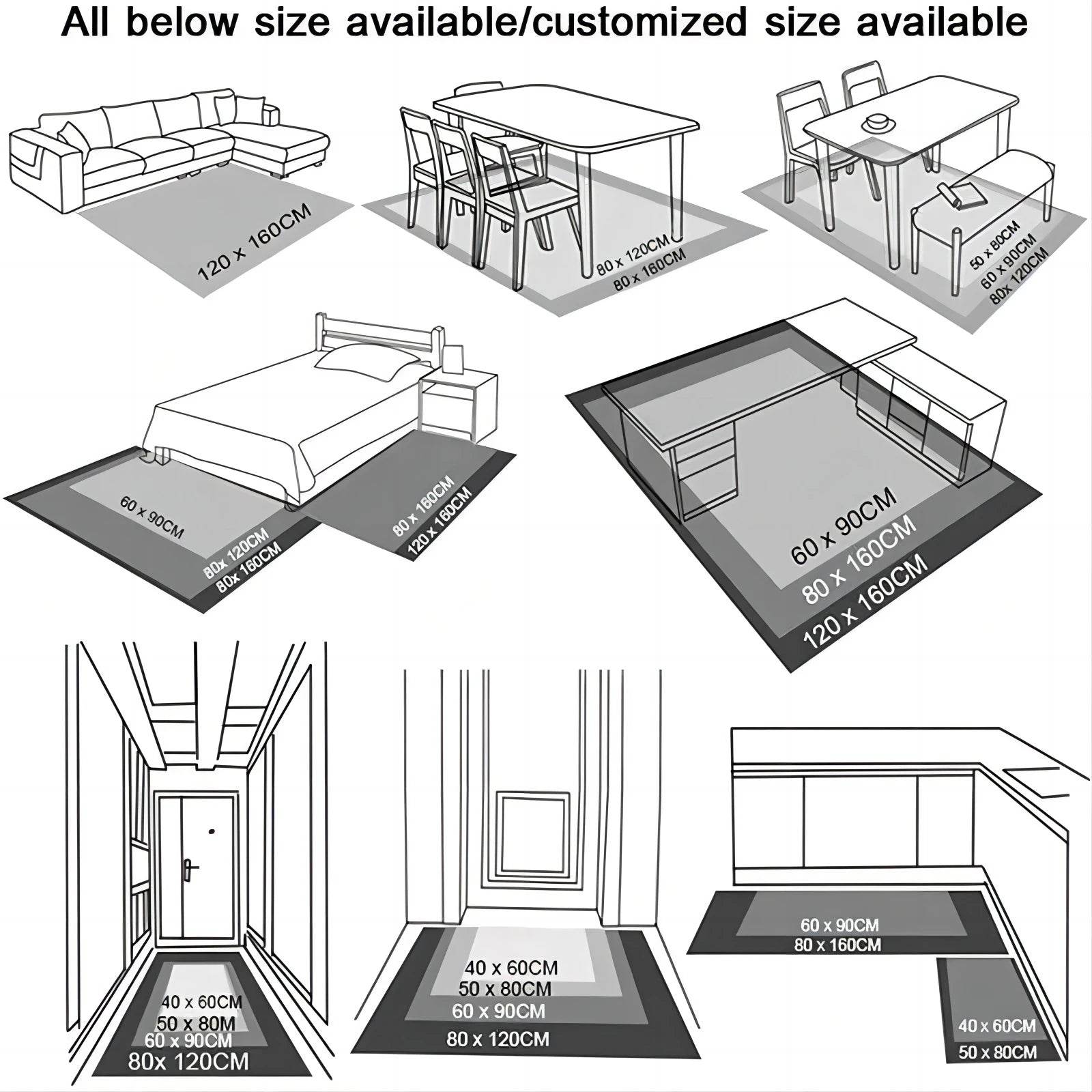VIAKMA Luxury Study Floor Mat - Loft&Timber