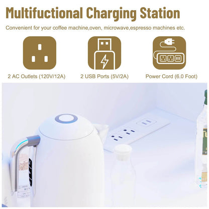 71'' Tall Kitchen Pantry with LED Lights - Loft&Timber