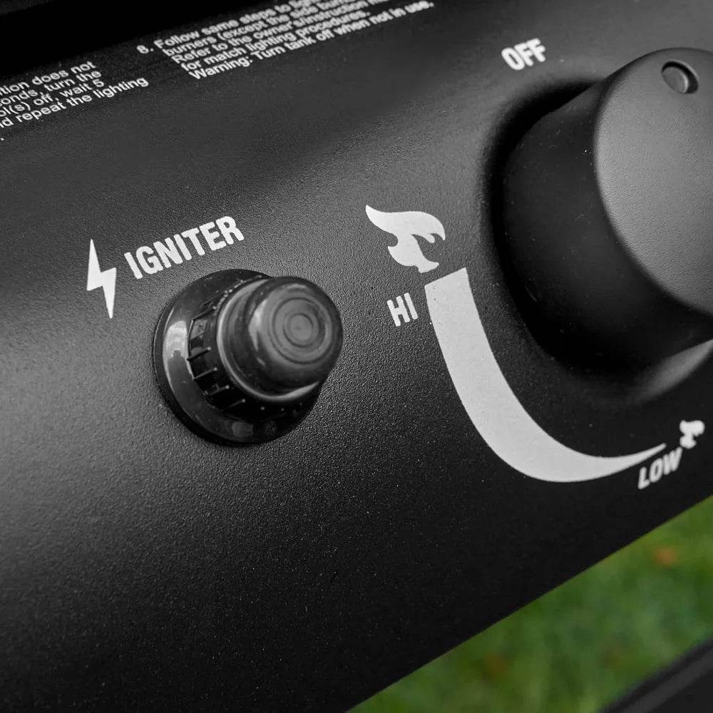 Two-Burner Propane Gas and Charcoal Combo Grill with 870 Sq. In. Cooking Area - Loft&Timber