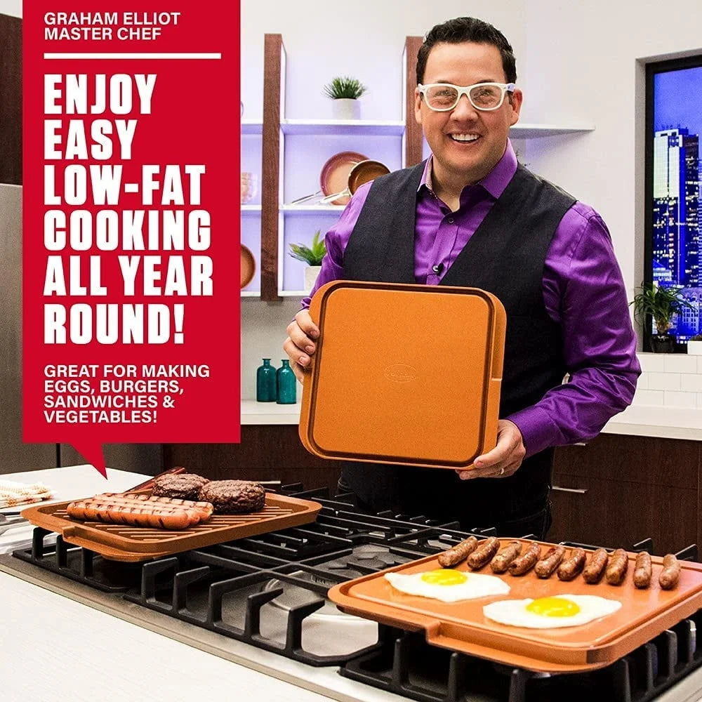 Extra Large 22" Reversible Nonstick Griddle Pan - Loft&Timber