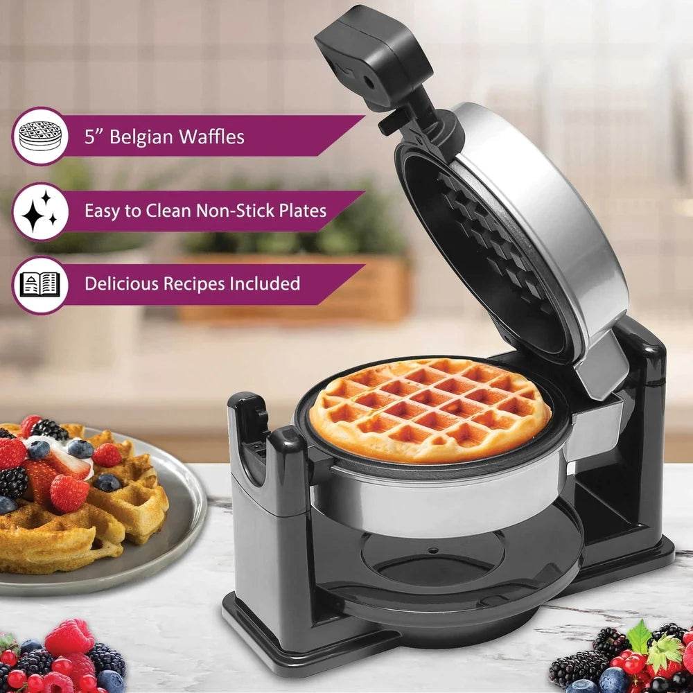 Non-Stick Belgian Waffle Maker with Temperature Control - Loft&Timber