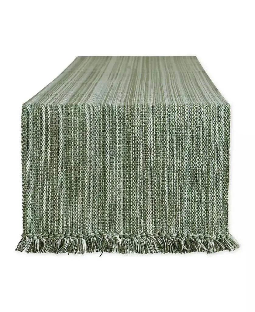 Variegated Fringe Table Runner, 13x108 Inches - Loft&Timber