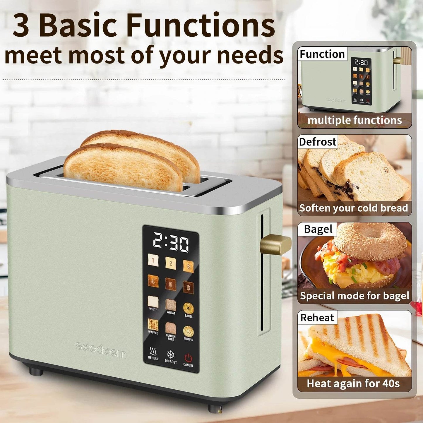 2 Slice-Toaster with Touch Control - Loft&Timber