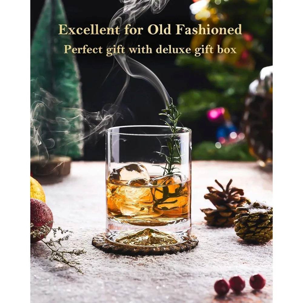 Hand Blown Crystal Double Old Fashioned Cocktail - Loft&Timber