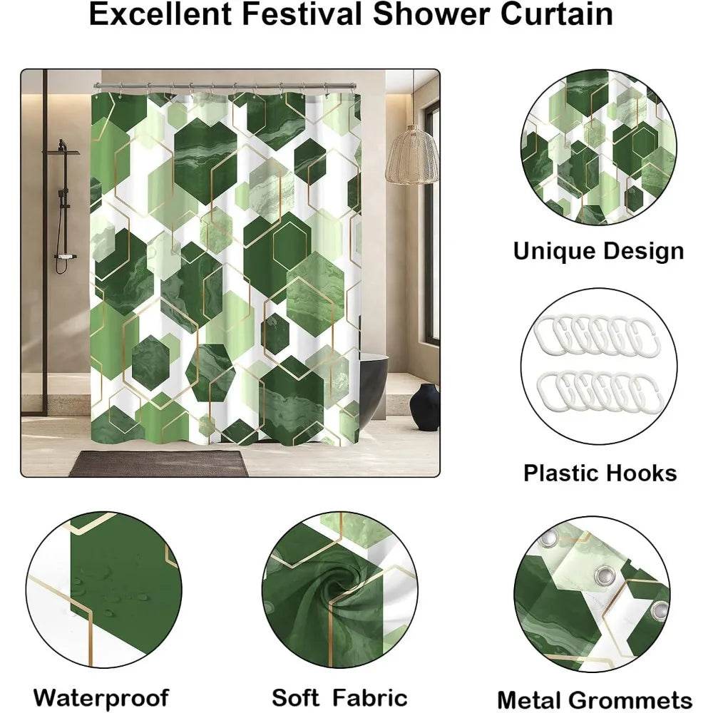 sage green shower curtain 72x72 in - Loft&Timber