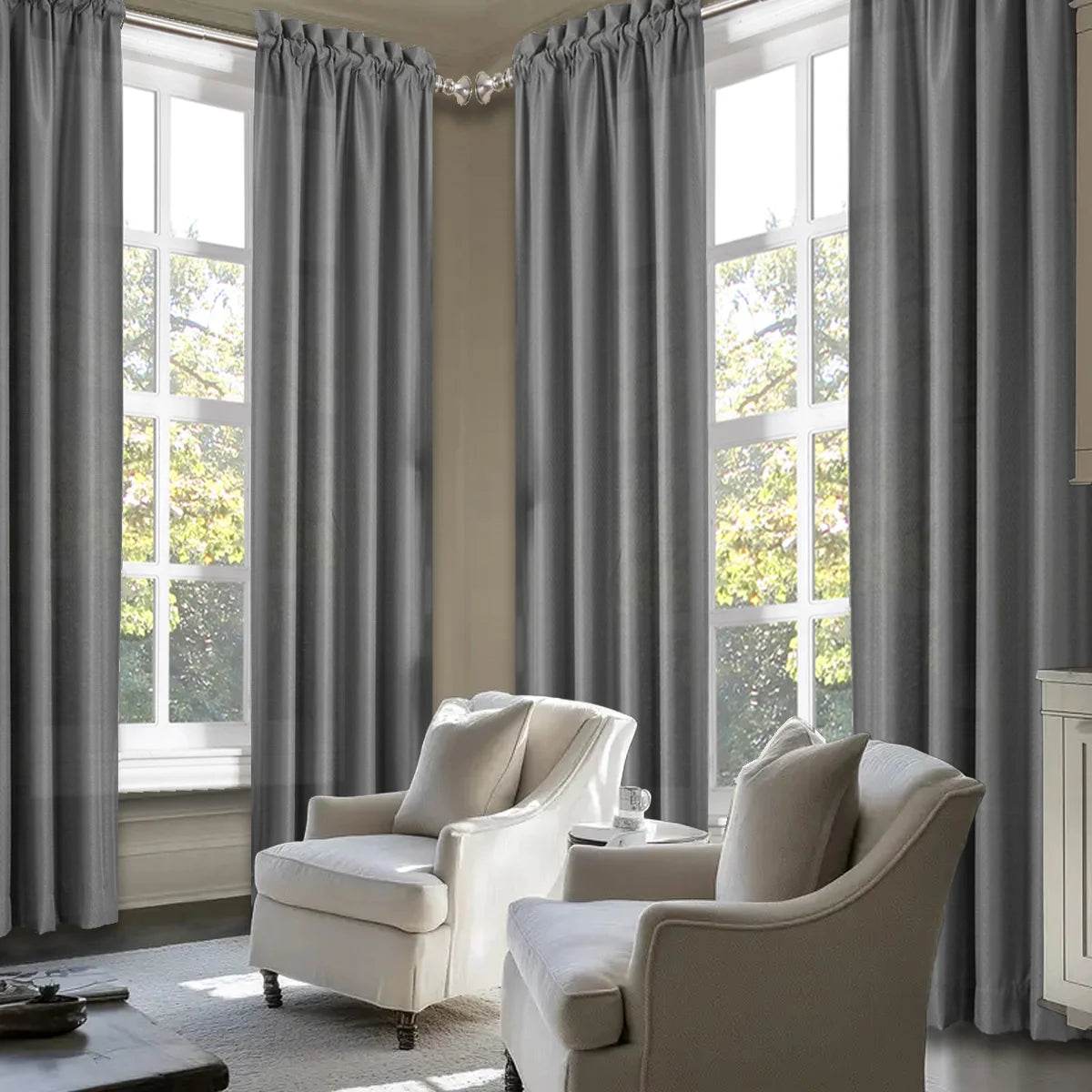 4pcs Light Filtering Curtains - Loft&Timber