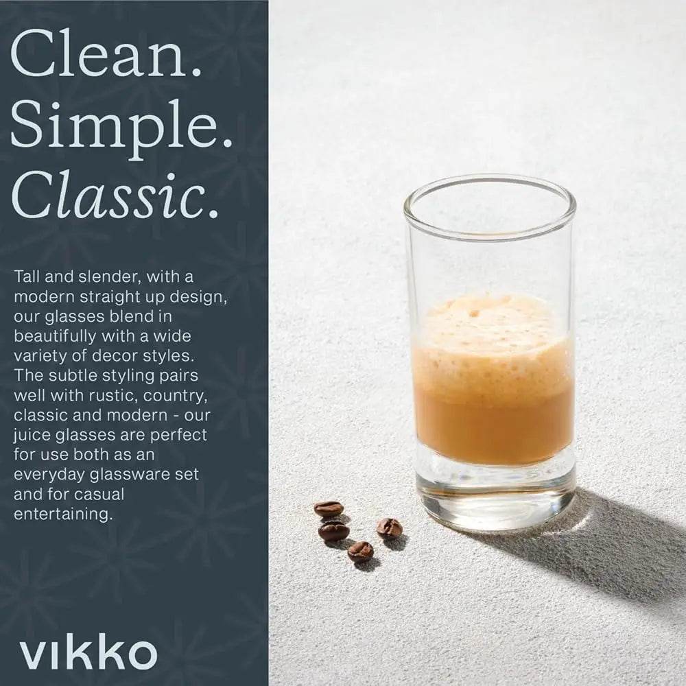 4-Pack 7oz Juice Glasses – Heavy Bottom - Loft&Timber