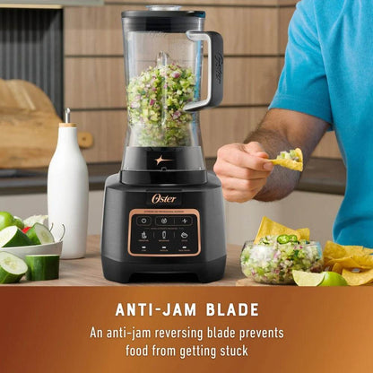 1500W High Speed Countertop Blender 64oz with 10-Point Anti-Jam Blade
