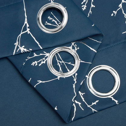 Pack Of 2 Blackout Curtains Grommet Thermal Insulated Room Darkening - Loft&Timber