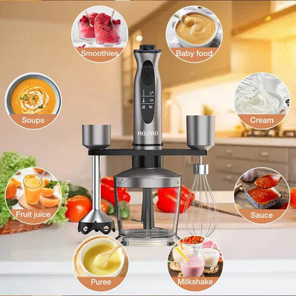 7 in 1 Immersion Hand Blender, Powerful 12 Speeds