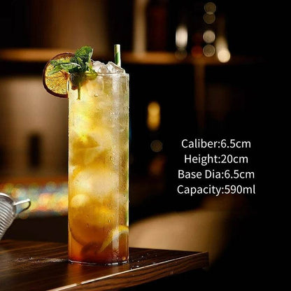 Korean Style Stripe Bud Cocktail Glasses Cup - Loft&Timber