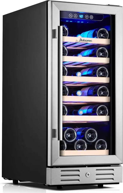 15 Inch Wine Cooler Refrigerator - 30 Bottle - Loft&Timber