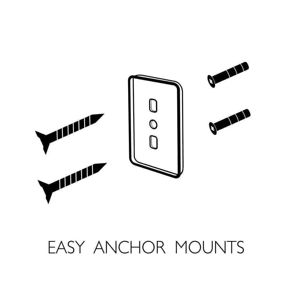4-Piece Bathroom Accessory Set Matte Black - Loft&Timber